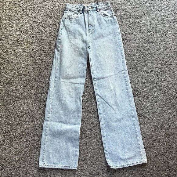 ROLLA'S HEIDI HIGH RISE LOOSE STRAIGHT OLD STONE WASH BLUE DENIM JEANS - W25 L32 - Picture 1 of 16
